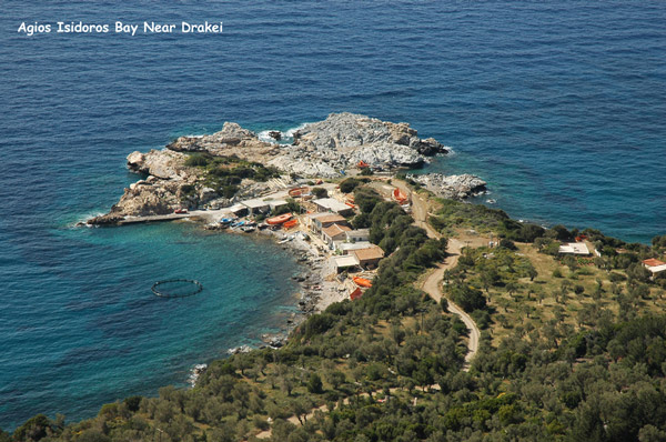 Agios isidoros bay drakei samos